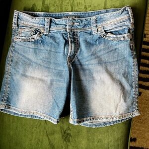 Silver Jeans - Denim Blue Women's Shorts
